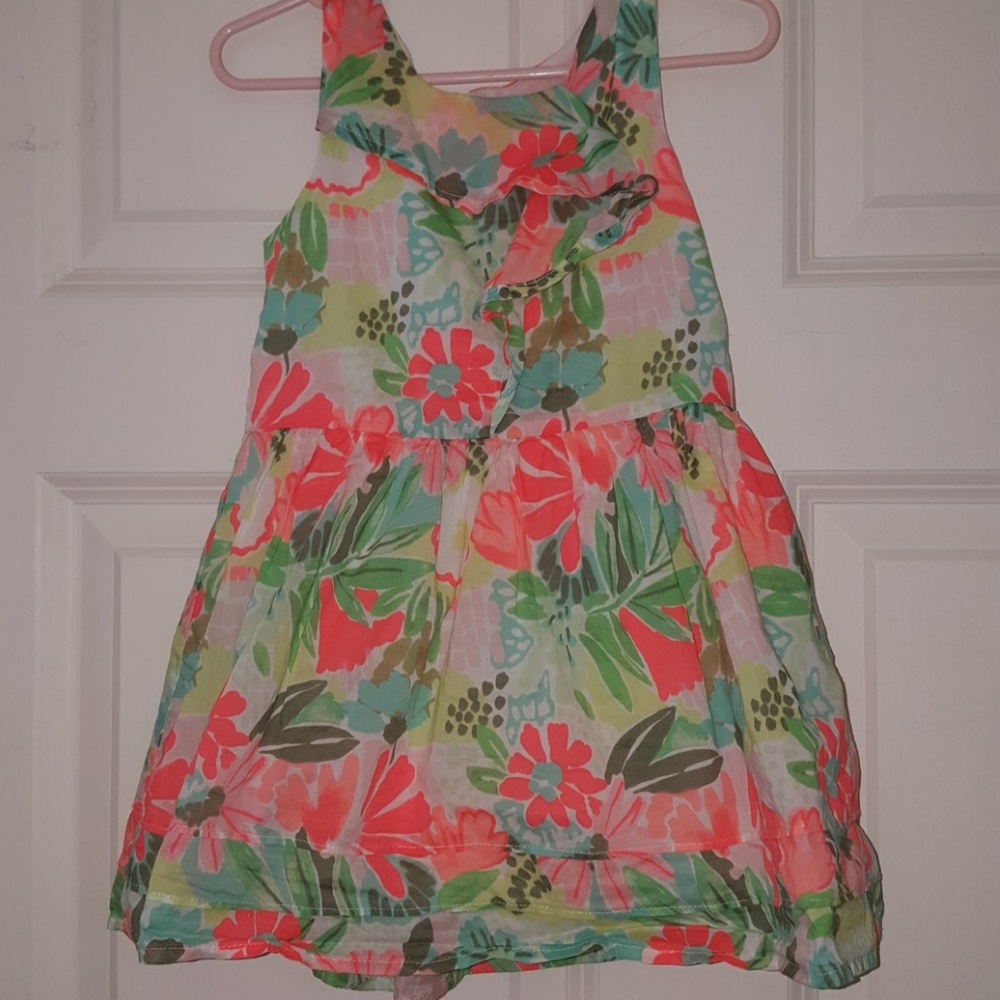 Cat & Jack Bright Floral Dress 3t